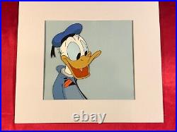 Walt Disney Celluloid Donald Duck Animation Production Cel 1980's Huge Image