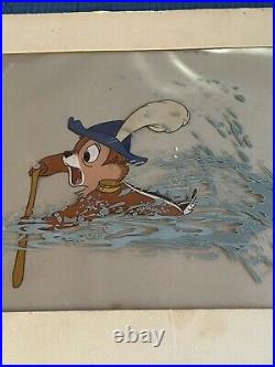 Walt Disney Chip and Dale Art Corner Production Animation Cel of Chip 1956