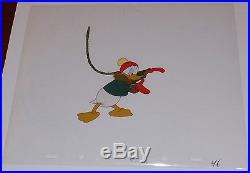 Walt Disney Donald Duck Dumbbell Of The Yukon 1946 Framed Production Cel