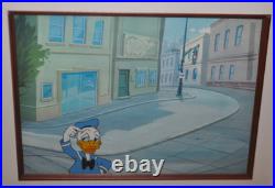 Walt Disney Donald Duck Original Production Cel Framed