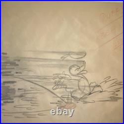 Walt Disney Donald Duck Original Production Drawings #49 #51 Animation Pair