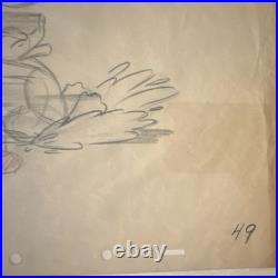 Walt Disney Donald Duck Original Production Drawings #49 #51 Animation Pair