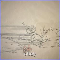 Walt Disney Donald Duck Original Production Drawings #49 #51 Animation Pair