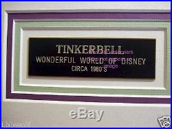 Walt Disney Flying Tinker Bell Production cel SIGNED Margaret Kerry Peter Pan