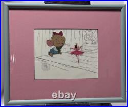 Walt Disney Great Mouse Detective Olivia Original Production Cel Ballerina 1986