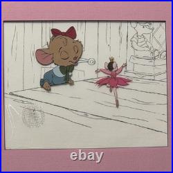 Walt Disney Great Mouse Detective Olivia Original Production Cel Ballerina 1986