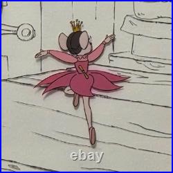 Walt Disney Great Mouse Detective Olivia Original Production Cel Ballerina 1986