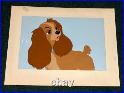 Walt Disney Lady And The Tramp 1955 Original Gold Label Production Cel Framed