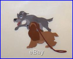 Walt Disney Lady and the Tramp Animation Production Cel of Lady and Tramp