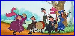 Walt Disney Mary Poppins Production Cel featuring The Pearly Band