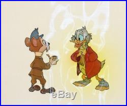 Walt Disney Mickey's Christmas Carol Production Cel of Scrooge McDuck Water Rat