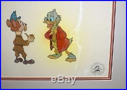Walt Disney Mickey's Christmas Carol Production Cel of Scrooge McDuck Water Rat