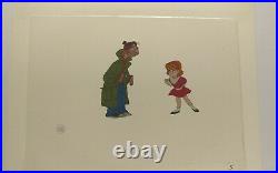 Walt Disney Oliver & Company Animation Production Cel Fagin & Jenny with COA Rare