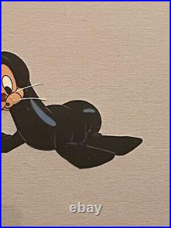 Walt Disney Original Production Animation Cel Pluto Rescue Dog of Seal 1947