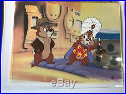 Walt Disney Original Production Cel Chip n Dale Rescue Rangers With COA