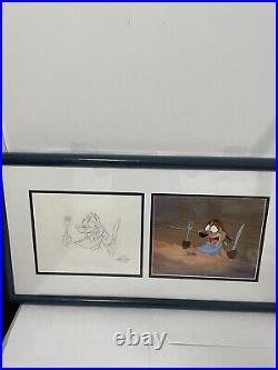 Walt Disney Original Production Cel Timon And Pumbaa COA Lion King