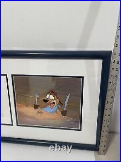 Walt Disney Original Production Cel Timon And Pumbaa COA Lion King