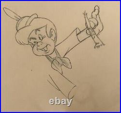 Walt Disney Pinocchio Lampwick Original Animation Production Cel Drawing 1940