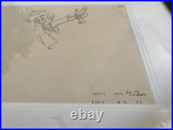 Walt Disney Pinocchio Lampwick Original Animation Production Cel Drawing 1940