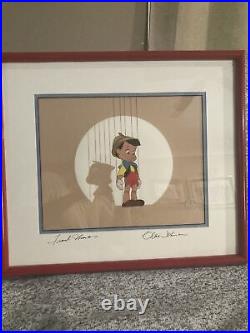 Walt Disney Pinocchio Serigraph Cel Limited Ed. Signed