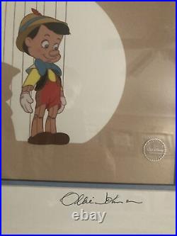 Walt Disney Pinocchio Serigraph Cel Limited Ed. Signed