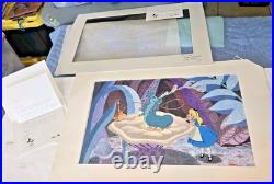 Walt Disney Production Cel ALICE IN WONDERLAND Limited Ed. 11/17 Signed Lee Dyer
