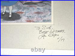 Walt Disney Production Cel ALICE IN WONDERLAND Limited Ed. 11/17 Signed Lee Dyer