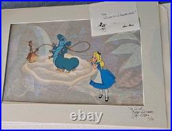 Walt Disney Production Cel ALICE IN WONDERLAND Limited Ed. 11/17 Signed Lee Dyer