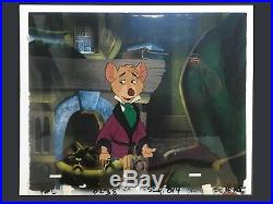 Walt Disney Production Cel of Basil from The Great Mouse Detective 1986