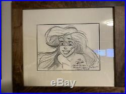 Walt Disney Production Drawing The Little Mermaid Glen Keane Cel Celluloid