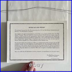 Walt Disney Productions Peter Pan Serigraph Cel LE 2500