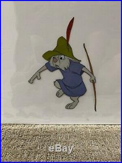 Walt Disney ROBIN HOOD Two Animation Production Cels of Rabbit Kids (Skippy)