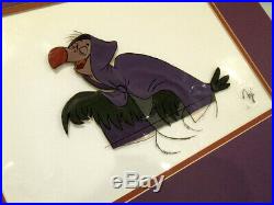 Walt Disney Robin Hood Animation Artwork Production Cel Nutsy Matted Rare