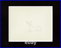 Walt Disney Rough Production Cel Drawing or Study of a Deer 9m