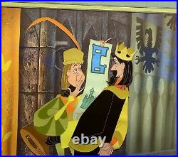 Walt Disney Sleeping Beauty King Stefan and Lackey Production Animation Cel