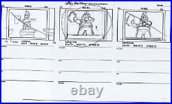 Walt Disney Television Animation Original Art Animation Production Pencil Panels