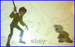 Walt Disney The Black Cauldron Taran & Gurgi Original Production Cel 1985 Read