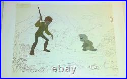 Walt Disney The Black Cauldron Taran & Gurgi Original Production Cel 1985 Read