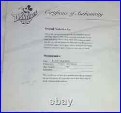 Walt Disney The Black Cauldron Taran & Gurgi Original Production Cel 1985 Read