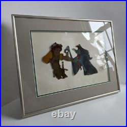 Walt Disney The Black Cauldron Taran & Orddu Original Production Cel 1985 READ