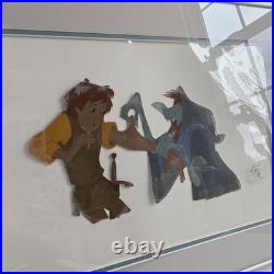 Walt Disney The Black Cauldron Taran & Orddu Original Production Cel 1985 READ