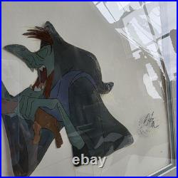 Walt Disney The Black Cauldron Taran & Orddu Original Production Cel 1985 READ