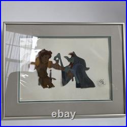 Walt Disney The Black Cauldron Taran & Orddu Original Production Cel 1985 READ