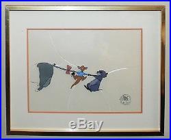 Walt Disney The Many Adventures of Winnie the Pooh Production Cel Roo Gopher