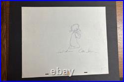 Walt Disney The Rescuers Penny original production drawing signed Frank Ollie
