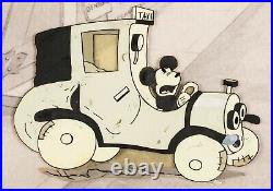 Walt Disney Traffic Troubles Mickey Mouse Animation Production Cel 1931 13.5x20