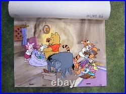 Walt Disney Winnie the Pooh Original Production Cel Set Up Key Master Background
