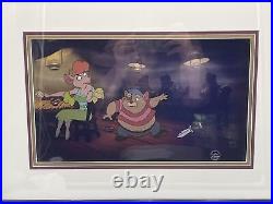 Walt Disney's Great Mouse Detective Dawson & Rude Lady Rat Trap Production Cel