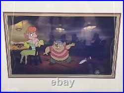 Walt Disney's Great Mouse Detective Dawson & Rude Lady Rat Trap Production Cel