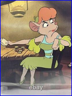 Walt Disney's Great Mouse Detective Dawson & Rude Lady Rat Trap Production Cel